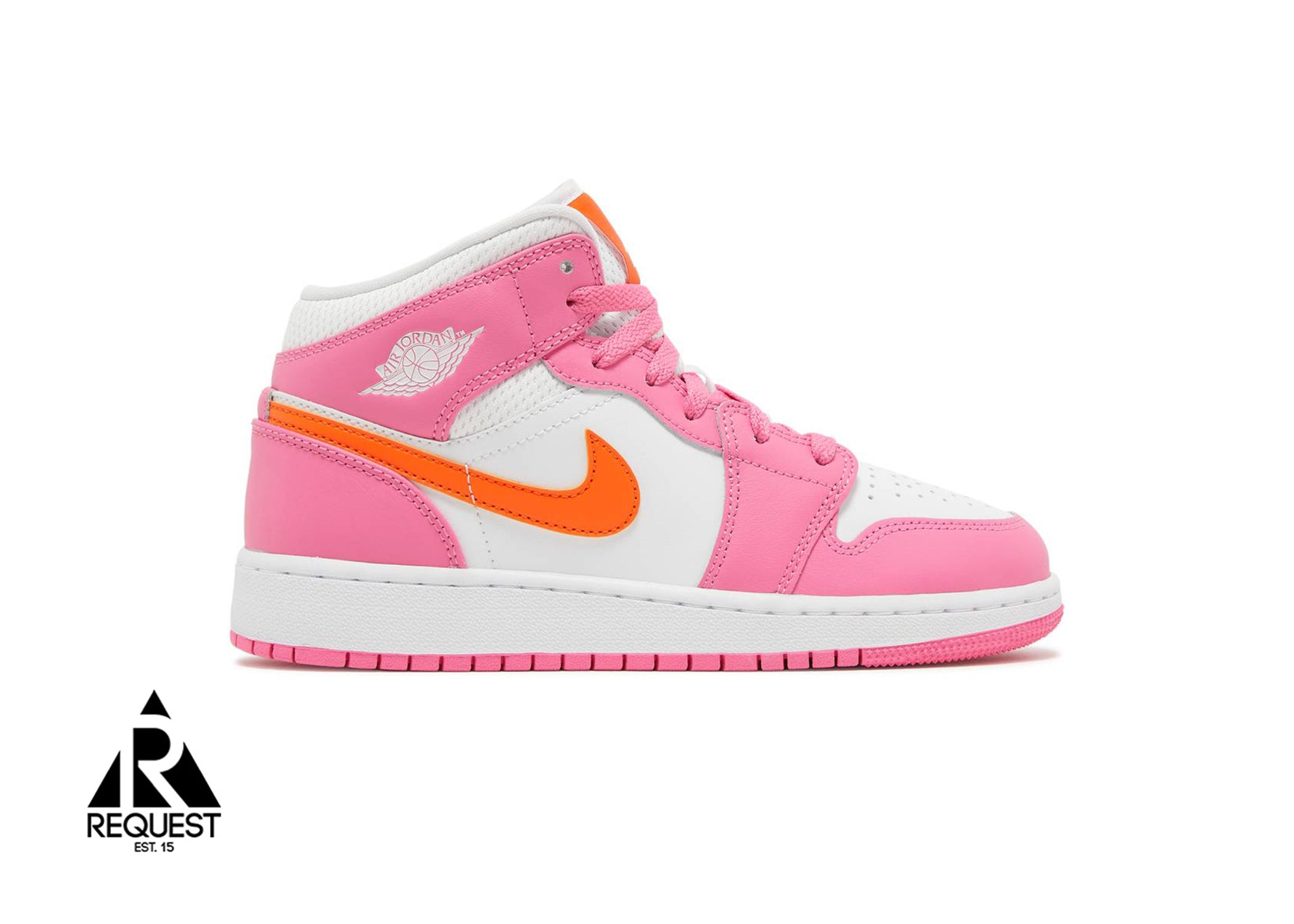 Air Jordan 1 Mid "Pinksicle Safety Orange"