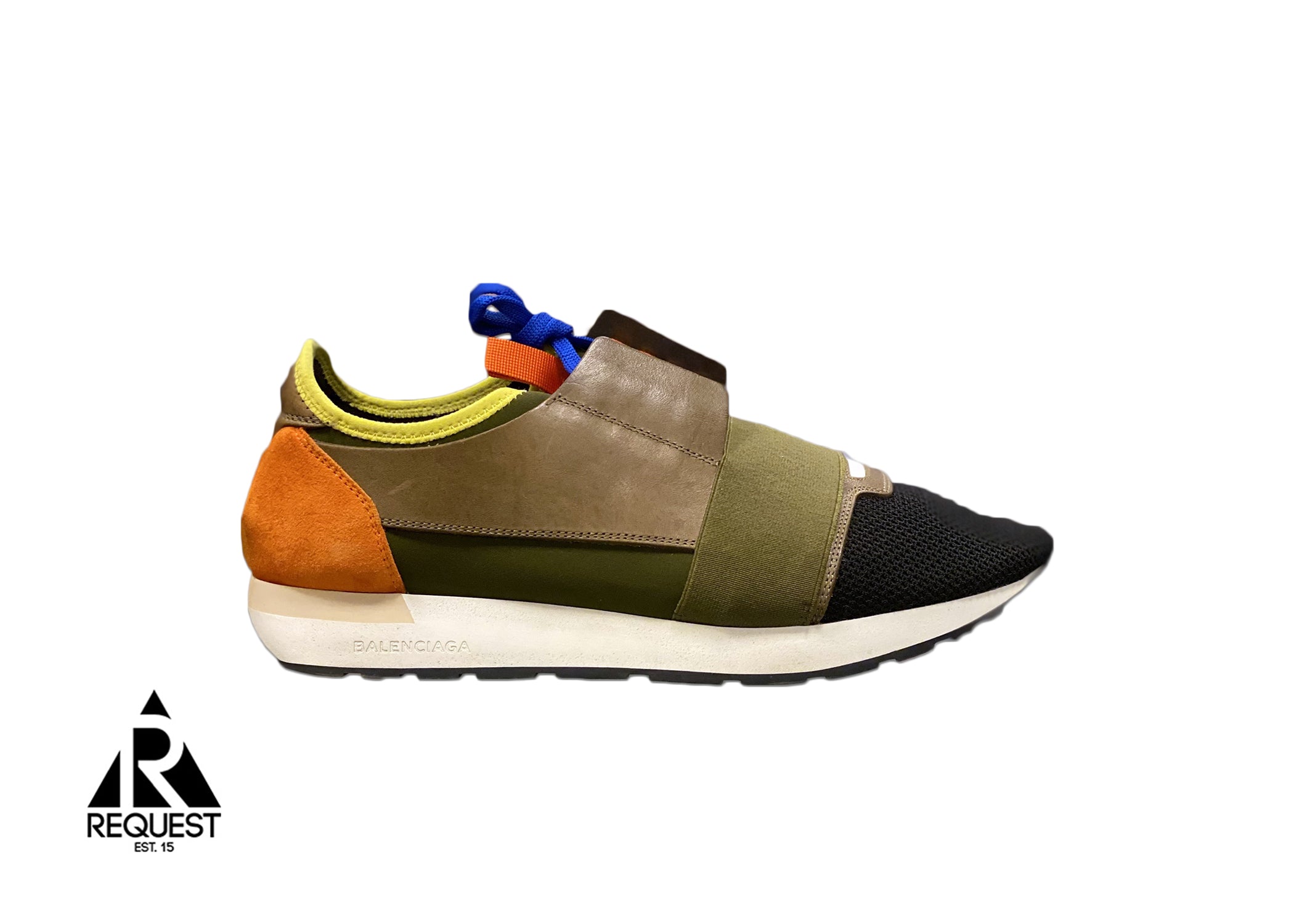 Shops balenciaga race runners olive green