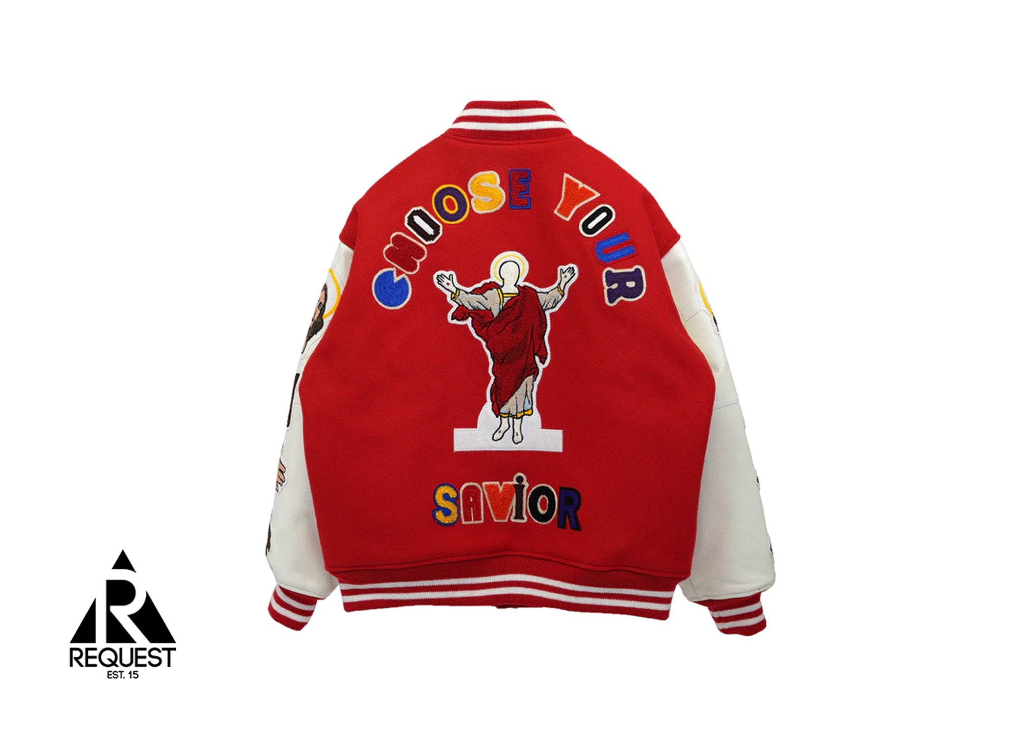 SAINT Mxxxxxx x Denim Tears Stadium Jacket "Red"