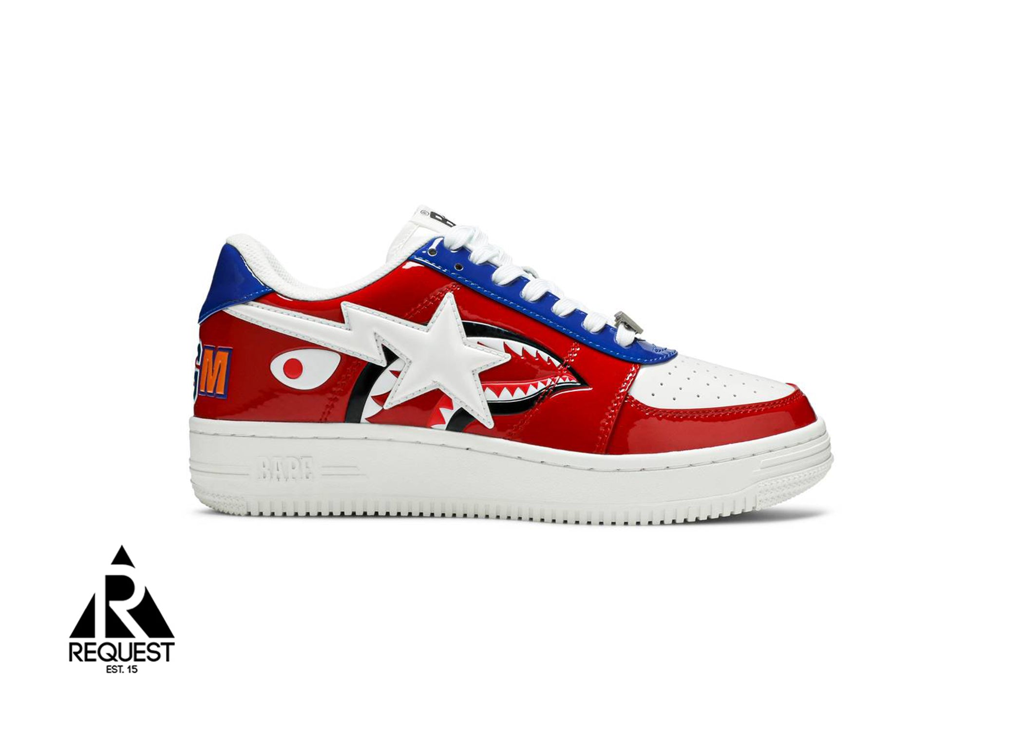 Bapesta Low “M2 Red Shark Face”