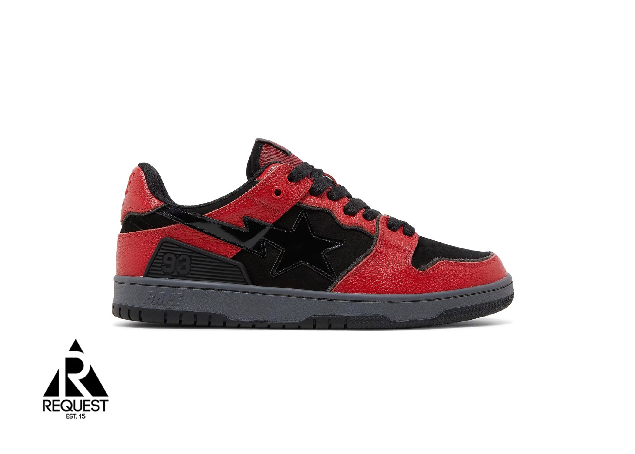 A Bathing Ape Bape SK8sta "Red Black"