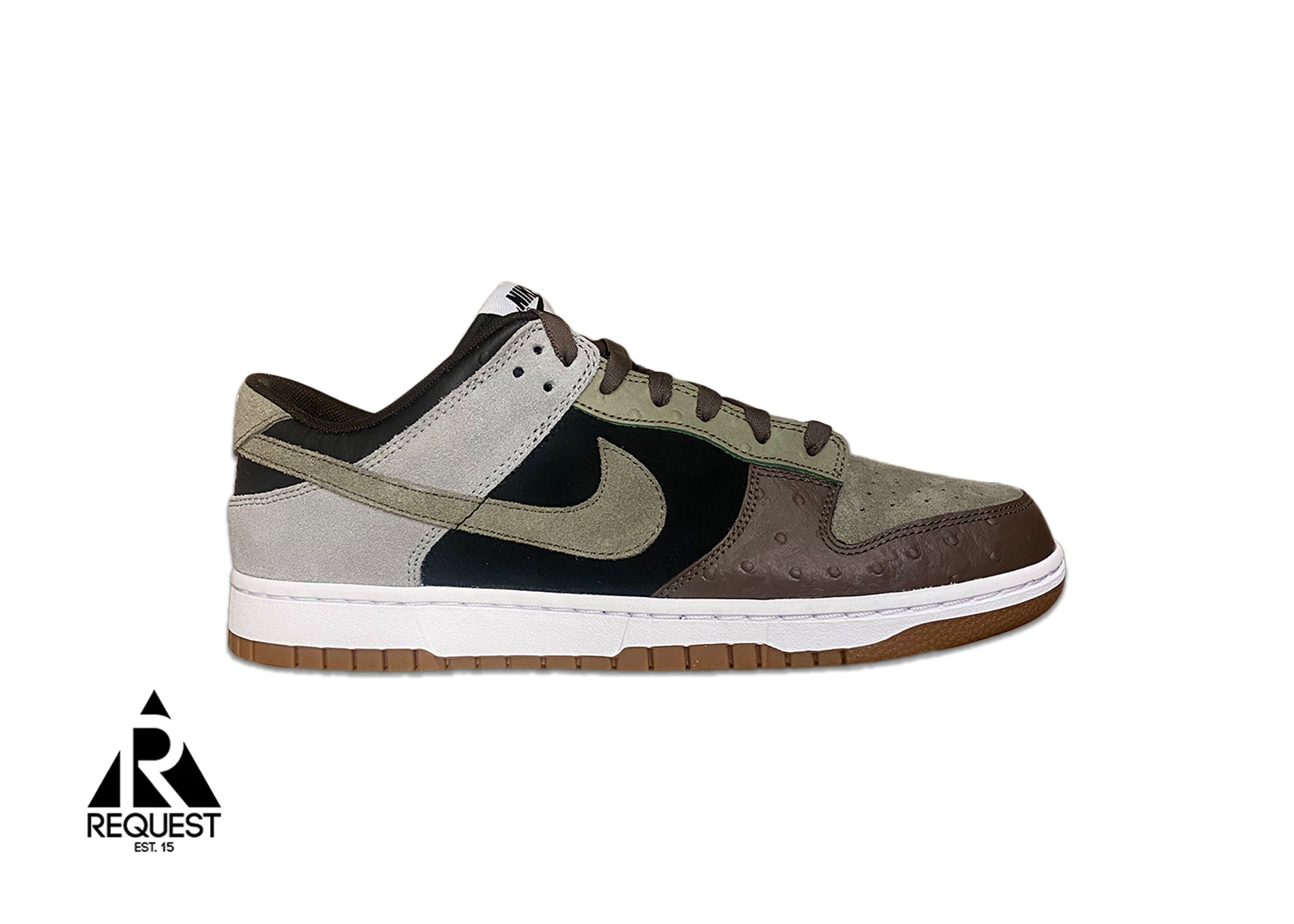 Nike ID Dunk Low "Reverse Suede Ostrich"