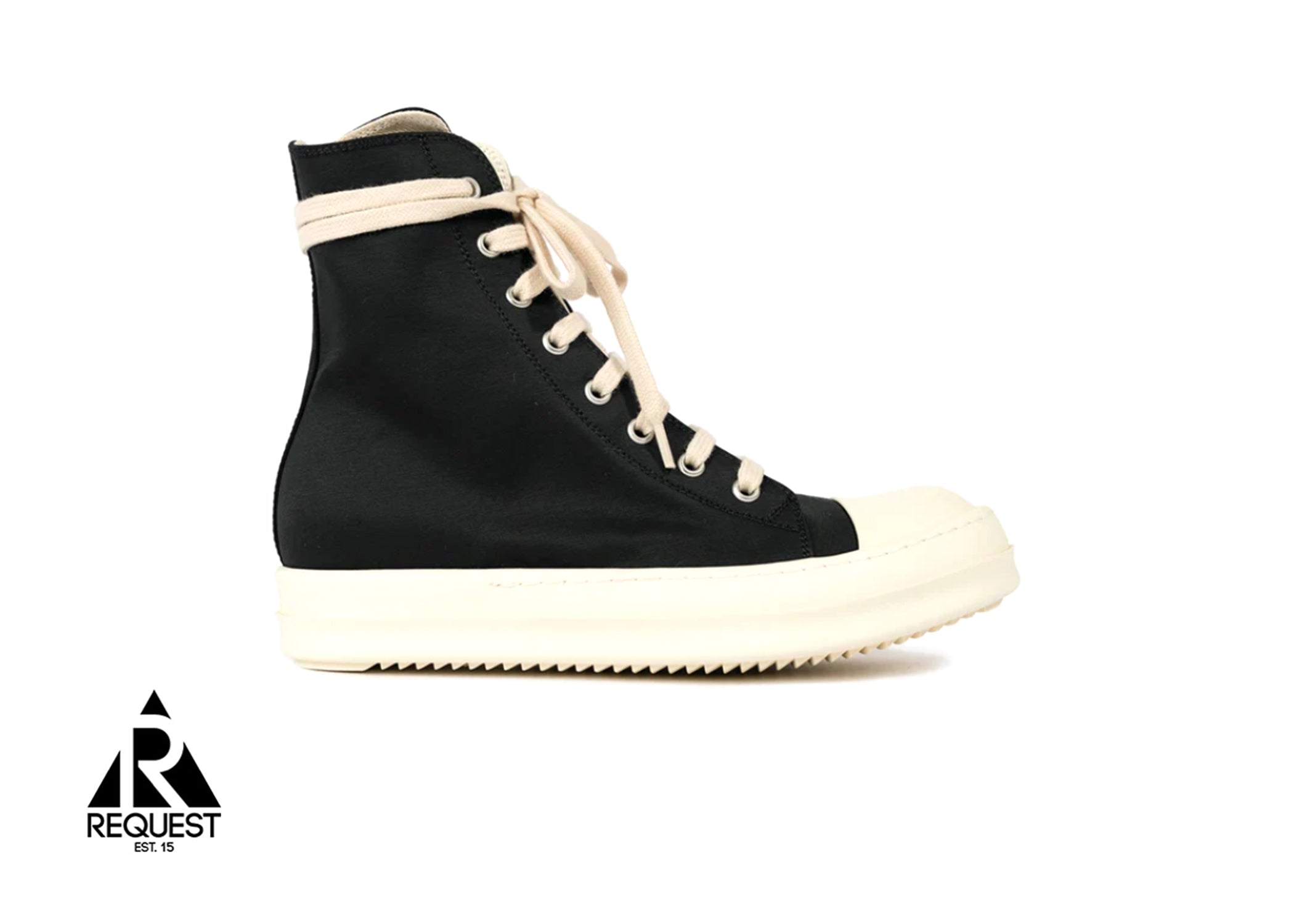 Rick Owens Ramone High Black Milk Neoprene