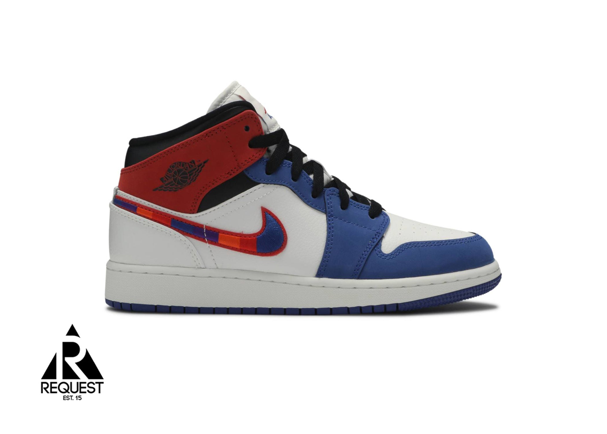 Air Jordan 1 Retro Mid “Rush Blue University Red”