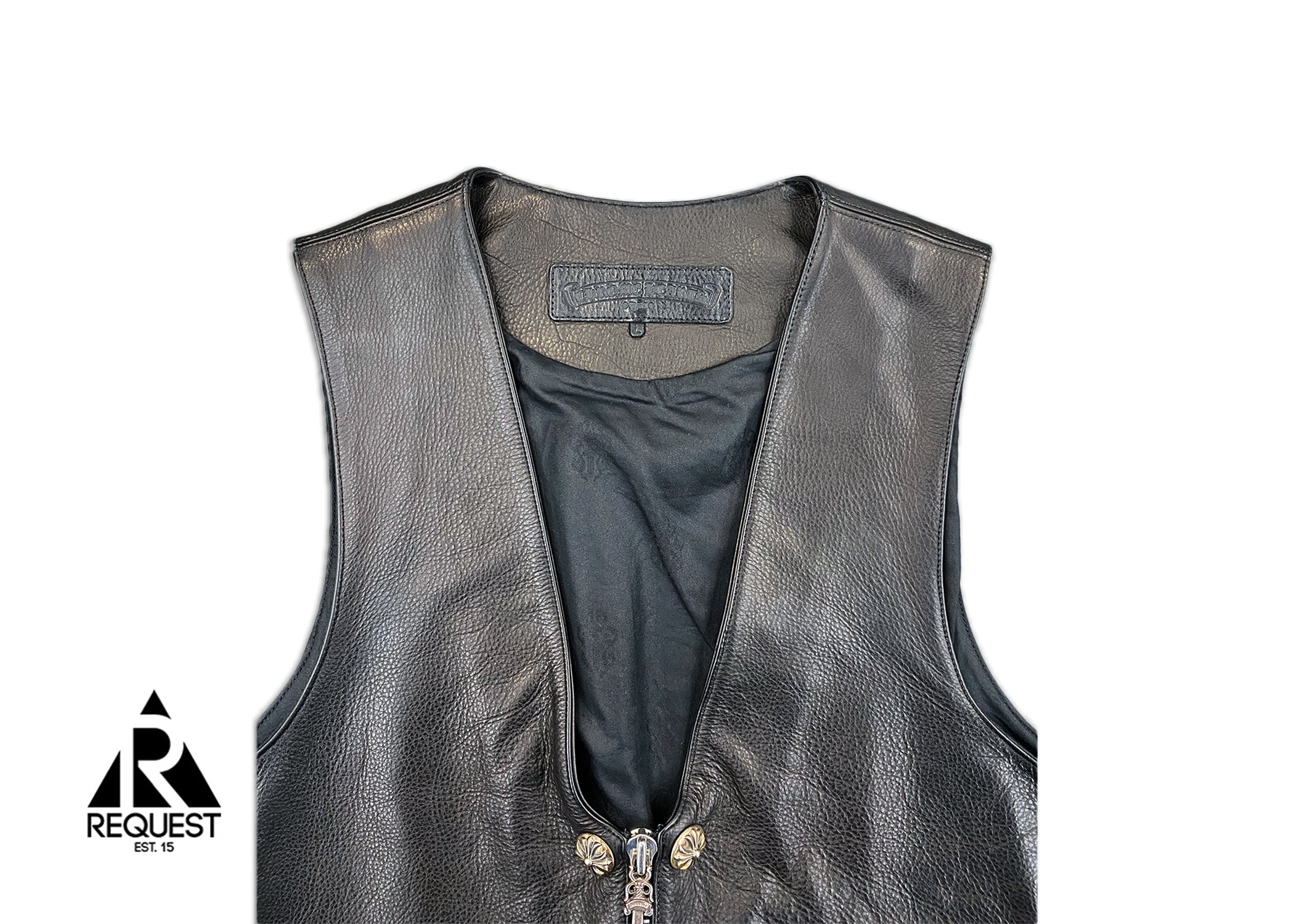 Chrome Hearts Leather Vest "Black"