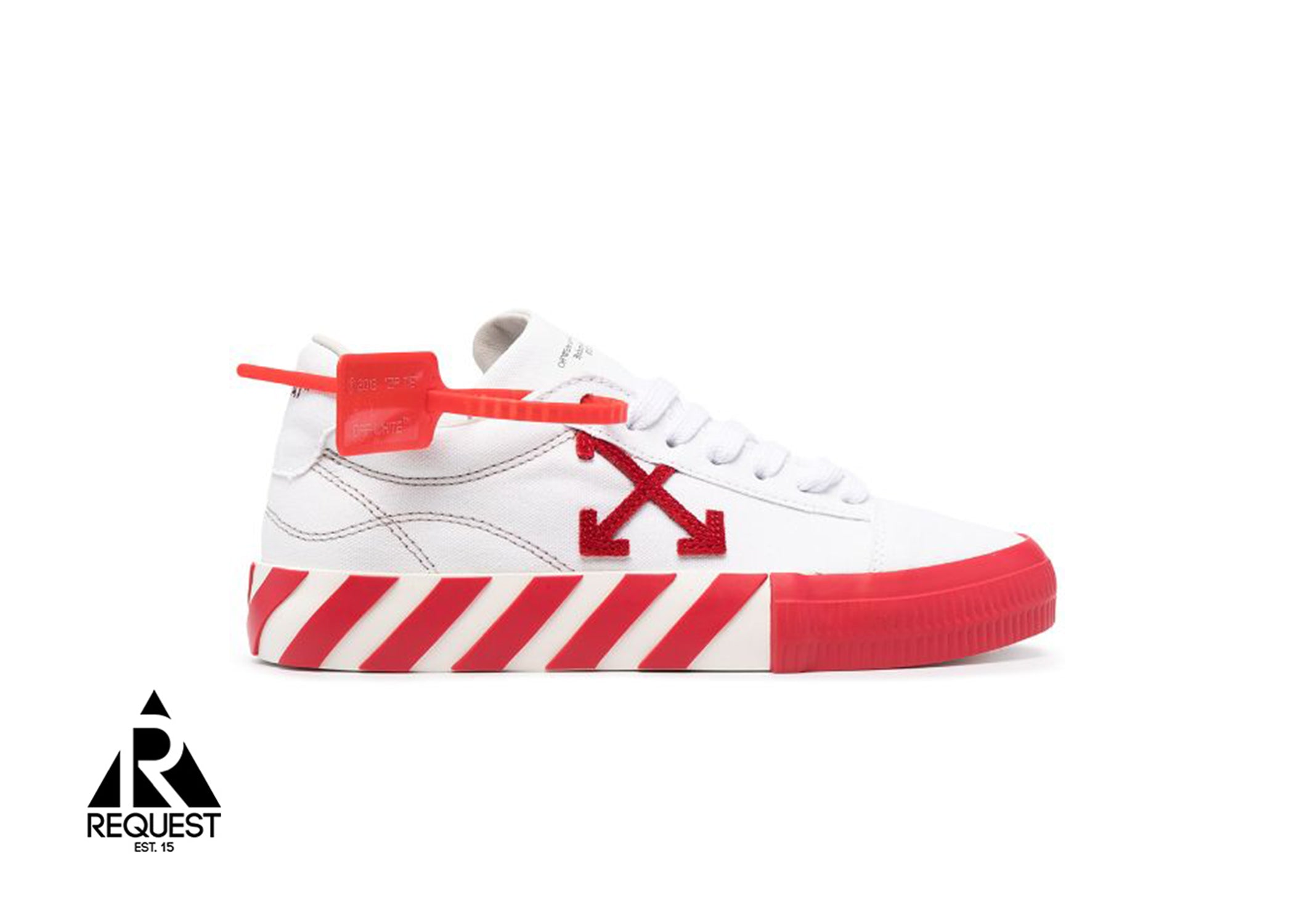 Off White Vulcanized Low “White Red”