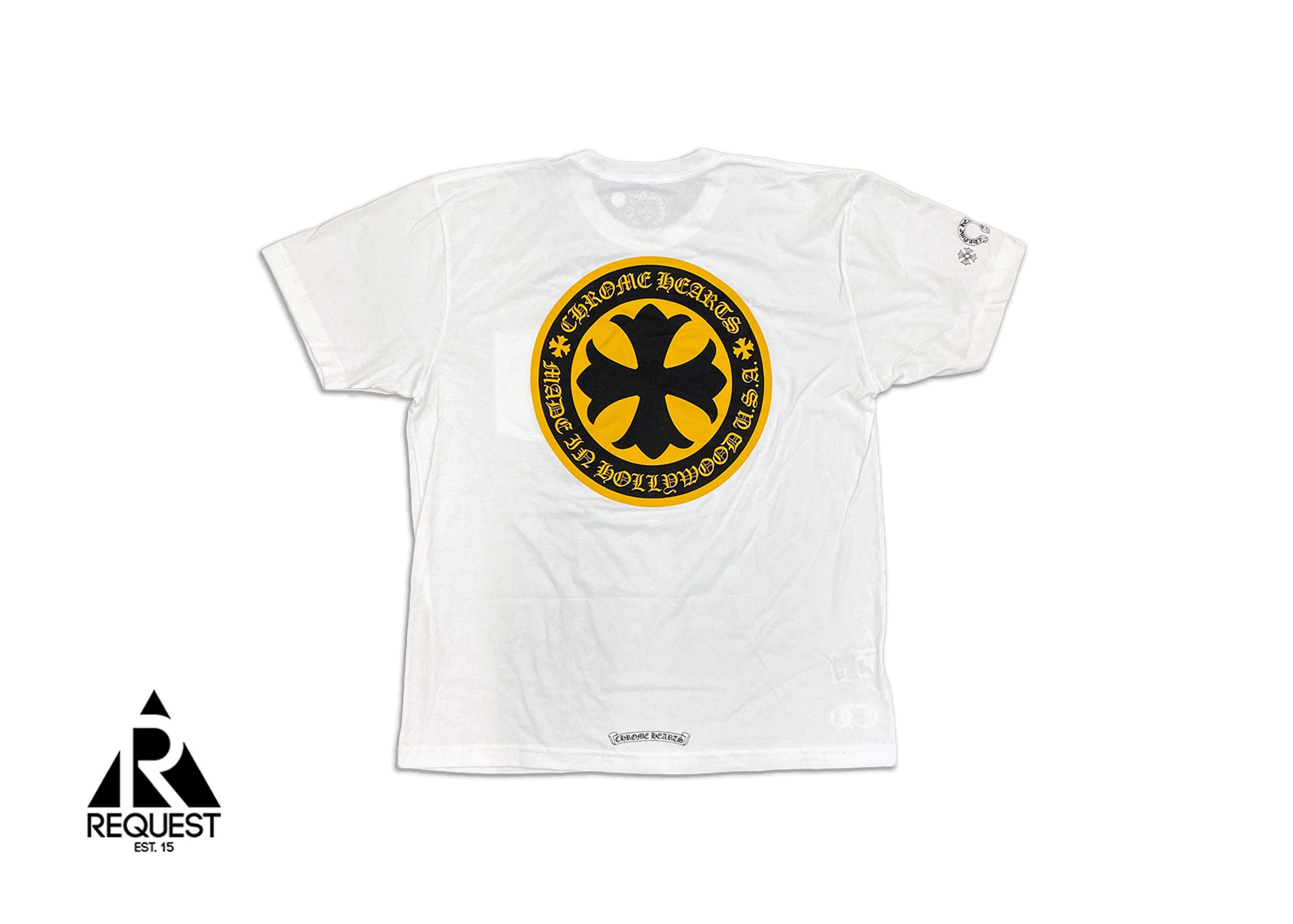 Chrome Hearts Hollywood Yellow Plus Cross Tee 