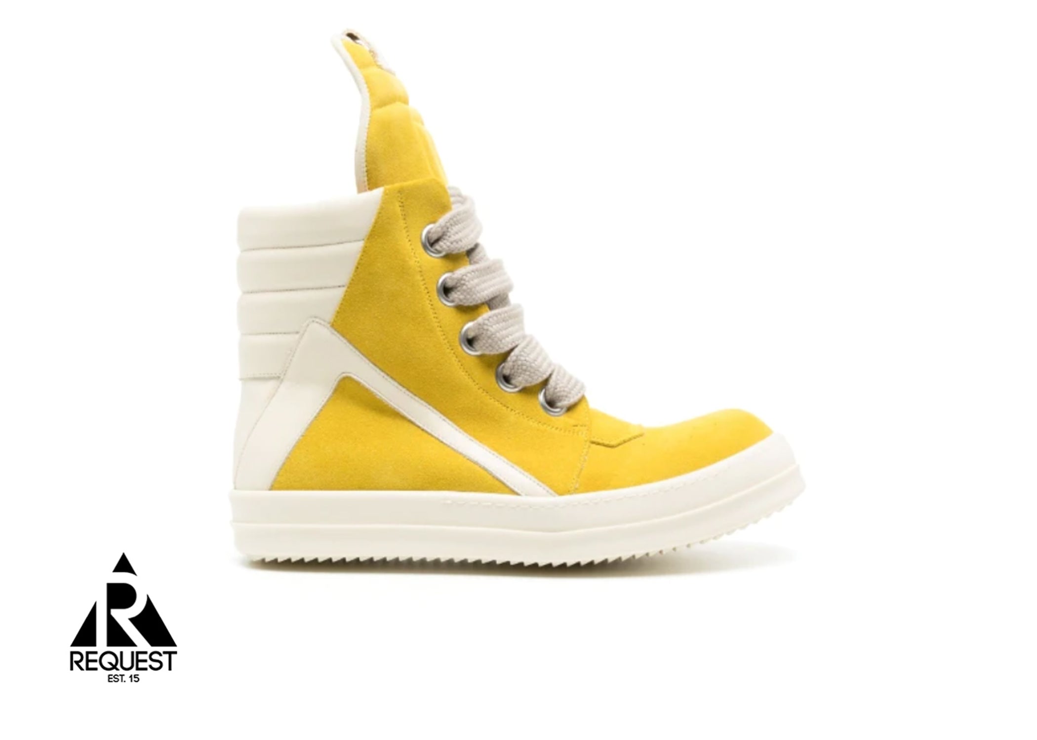 Rick Owens Suede Geobasket Jumbo "Lemon"